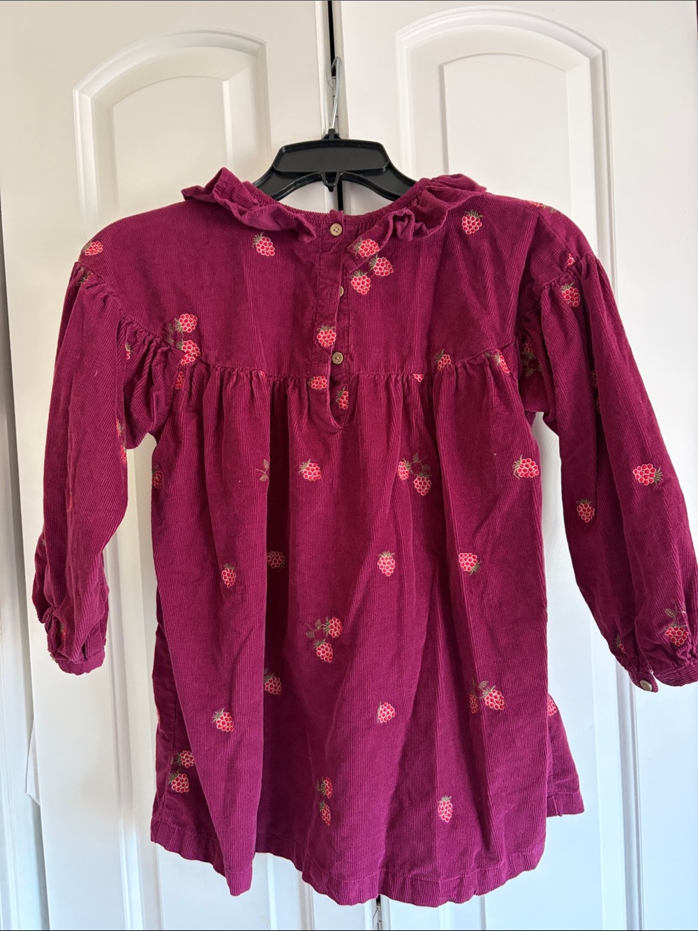 next Berry-Colored Ruffle-Neck Strawberry Tunic - Picture 4 of 5